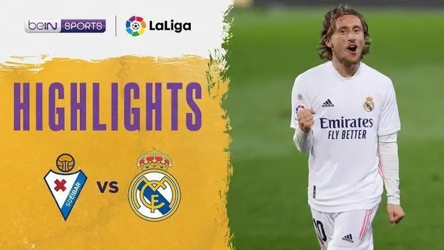 VIDEO: Highlights Liga Spanyol, Real Madrid Taklukkan Eibar 3-1