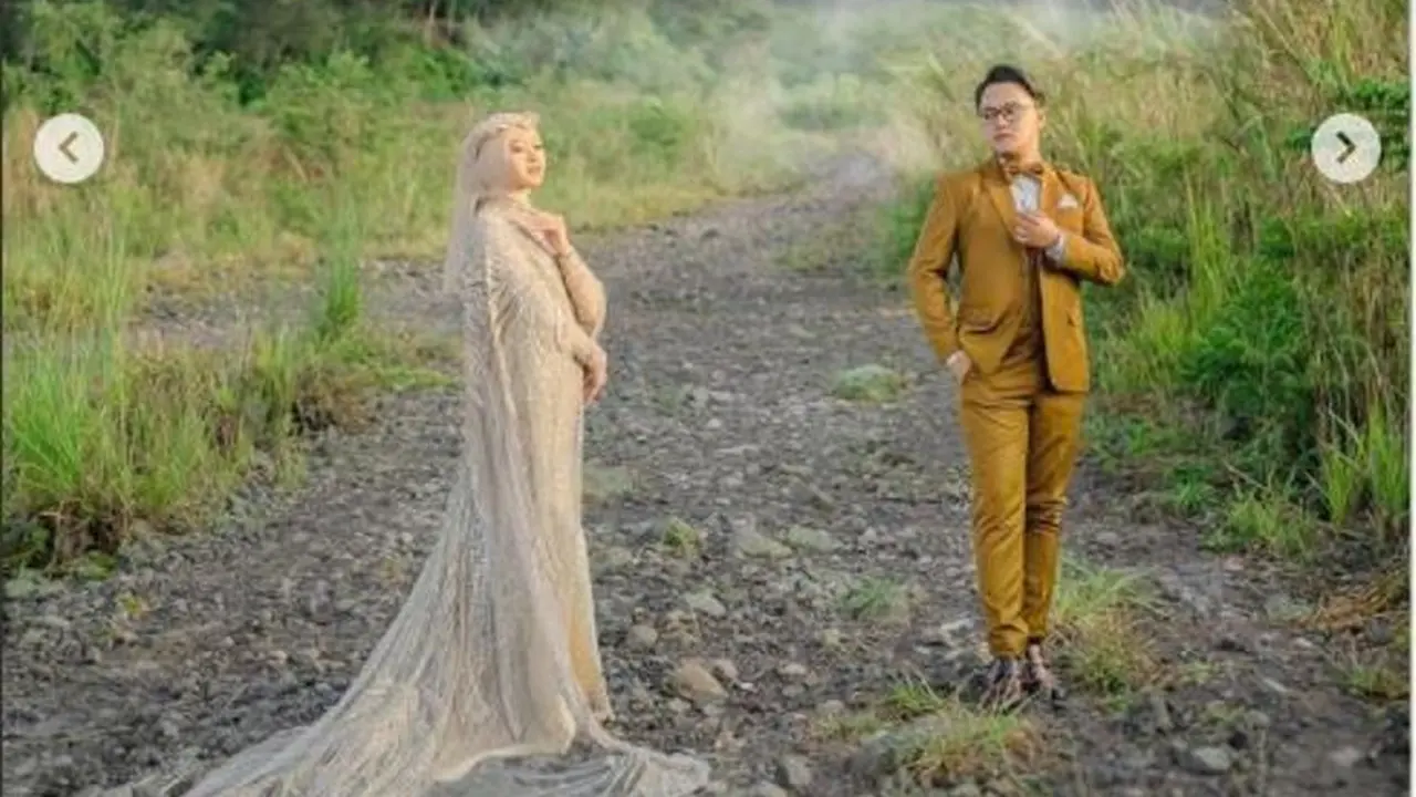 Danang D’Academy Foto Prewedding di Gunung Merapi yang Berstatus Siaga