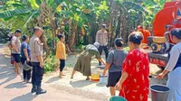 Catatan Badan Penanggulangan Bencana Daerah (BPBD) Kabupaten Lebak menyebut, kini ada 27 kecamatan yang mengalami krisis air bersih dari sebelumnya hanya 18 kecamatan. (Liputan6.com/ Dok BPBD Lebak)