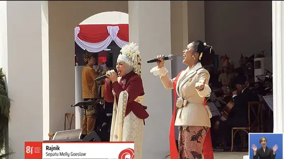Kris Dayanti dan Melly Goeslaw Tampil Duet di Istana Negara HUT ke-81 RI, Bawakan Dua Lagu
