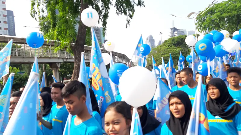 Parade DANA di Car Free Day, Jakarta. Liputan6.com/Tommy