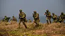 Latihan ini juga untuk melawan ancaman keamanan di kawasan Asia-Pasifik. (JUNI KRISWANTO/AFP)