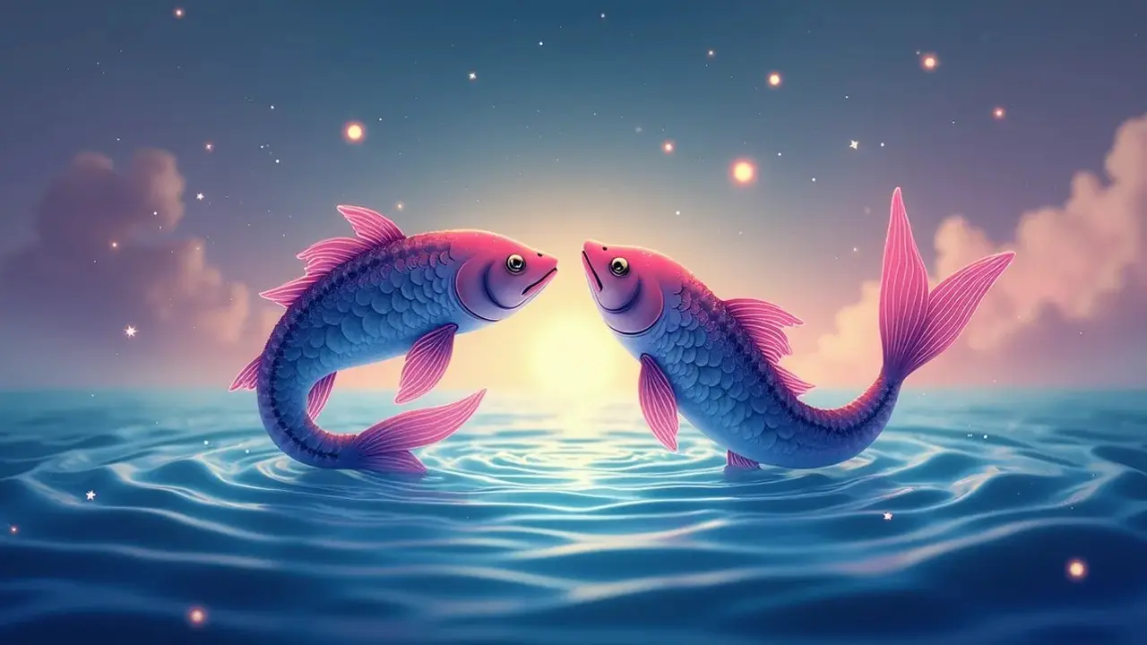 logo zodiak pisces (sumber: AI generated)