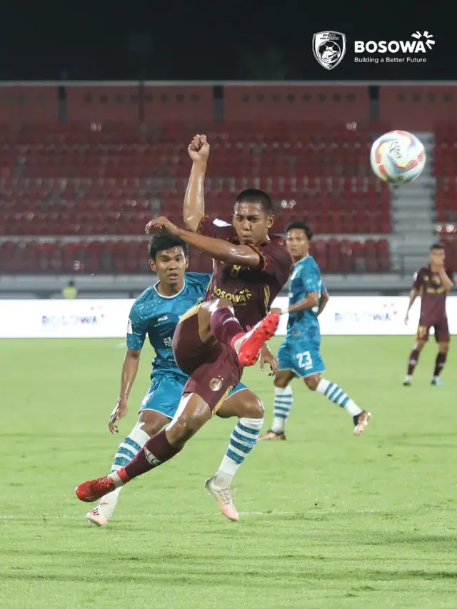 PSM Makassar ketika melawan Yangon United di babak Play-off Piala AFC 2023/2024.