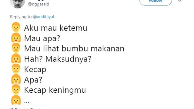 foto: Twitter/@nggasaid