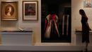 Seorang wanita melihat gaun upacara yang dikenakan Ratu Victoria pada upacara penobatannya tahun 1838 sebagai bagian dari pameran di Istana Buckingham, London, Rabu (17/7/2019). Pameran yang dibuka pada 20 Juli itu menandai peringatan 200 tahun kelahiran Ratu Victoria. (AP Photo/Frank Augstein)