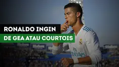 Cristiano Ronaldo menganggap David De Gea atau Thibaut Courtois akan menambah kekuatan Real Madrid.