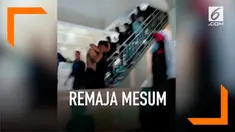Beredar di media sosial sepasang remaja melakukan adegan mesum di atap sebuah masjid di Aceh.