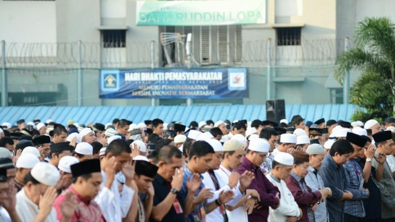 Sutan Bhatoegana laksanakan Salat Id di LP Cipinang