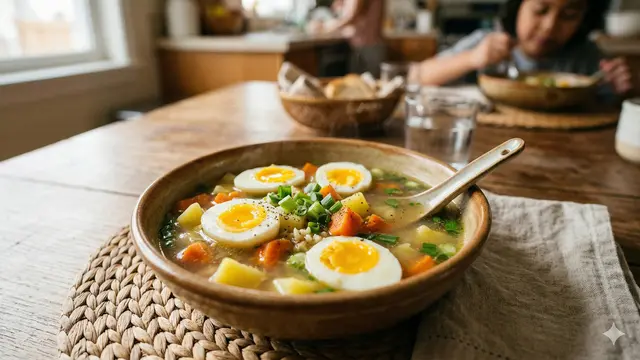 Sup Telur Sederhana (Foto: Gemini AI)