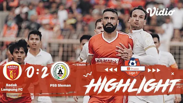 Peseru Badak Lampung FC vs PSS Sleman Full Highlight | Shopee Liga 1