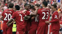 Liverpool bertengger pada peringkat keempat klub Premier League penghasil gol terbanyak dengan torehan 78 gol. (Peter Byrne/PA via AP)