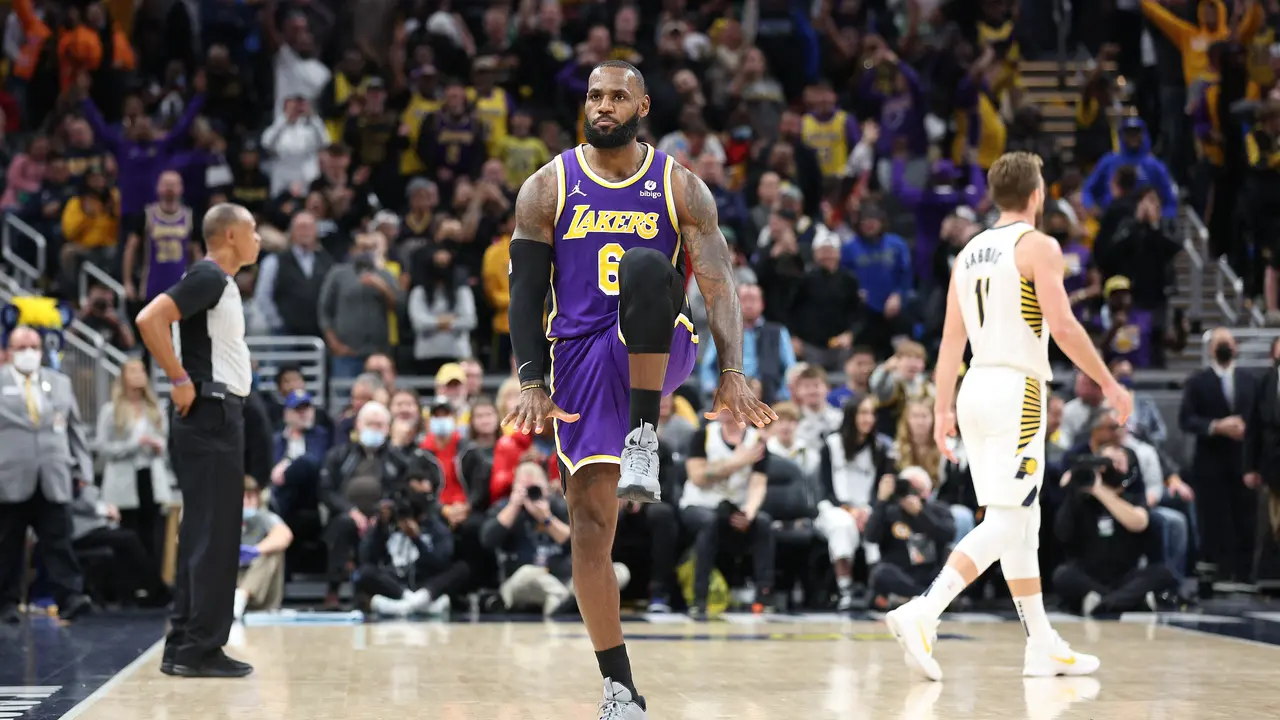 Selebrasi LeBron James