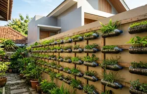 Cara Membuat Dinding Hijau dari Botol Bekas, Buat Rumah Makin Asri dan Cantik