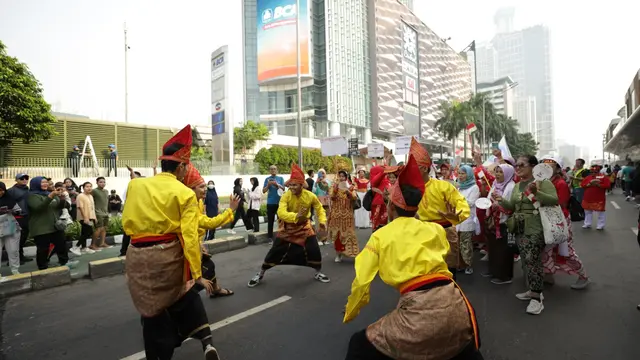 Sambut Harlah Pancasila 1 Juni, Ini Kemeriahan Kirab Pancasila Bersama BPIP di Jakarta