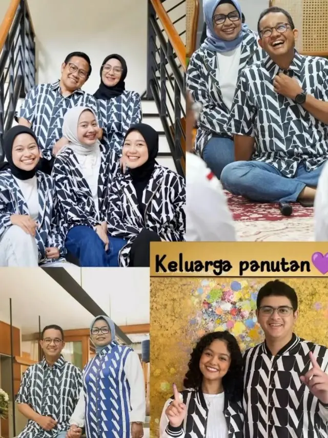 6 Gaya Bucin Anies Baswedan dan Istri Pakai Outfit Couple yang Dirancang Khusus Oleh Dian Pelangi