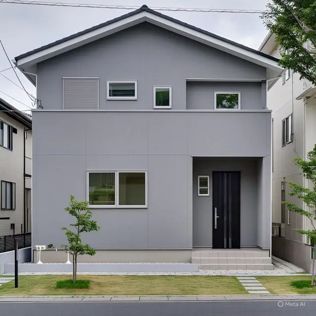 warna cat rumah dua lantai minimalis