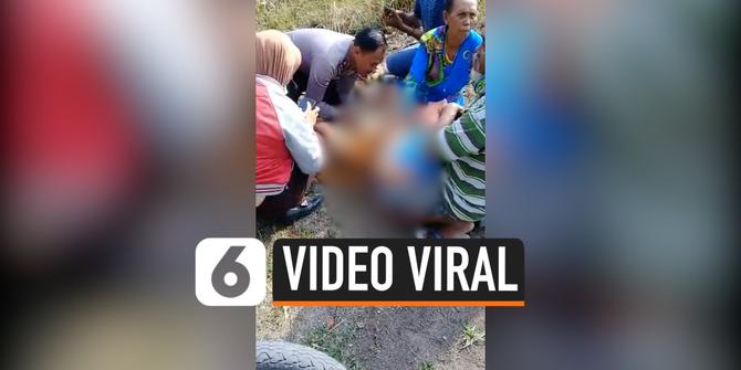 VIDEO: Video Viral, Polisi Bantu Ibu Melahirkan di Hutan