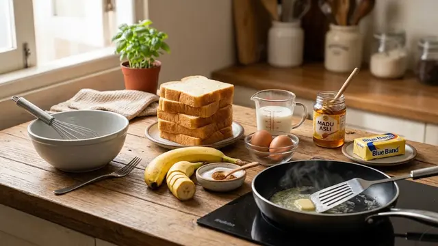 Resep French Toast Banana/AI Generated