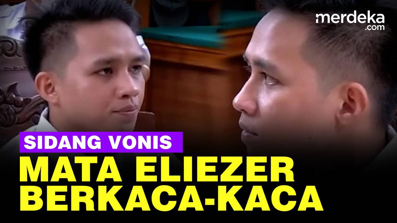 VIDEO: Mata Eliezer Berkaca-kaca, Wajahnya Tegang Jalani Sidang Vonis