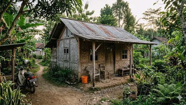 Desain Rumah Kampung Estetik Budget Rp30 Juta
