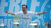 Ribuan Fans Manchester City Kumpul Bareng di Jakarta, Didampingi Trofi Treble dan Shaun Wright-Phillips
