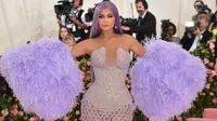 Kylie Jenner di karpet merah Met Gala 2019 Metropolitan Museum of Art, New York, Amerika, 6 Mei 2019. (ANGELA WEISS / AFP)