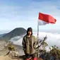 Fayyadh Qaishar Syafiq, pendaki cilik mendaki Gunung Gede. (Istimewa)