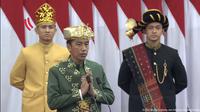 Presiden Joko Widodo (Jokowi) pada Sidang Tahunan MPR-RI dan Sidang bersama DPR RI dan DPD RI tahun 2022, Selasa (16/8/2022).