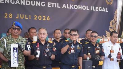 Sindikat Miras Ilegal di Bali Terbongkar, Bea Cukai Sita 19.142 Botol