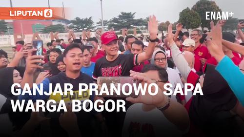 VIDEO: Ganjar Pranowo Sapa Warga Bogor Sambil Lari Pagi