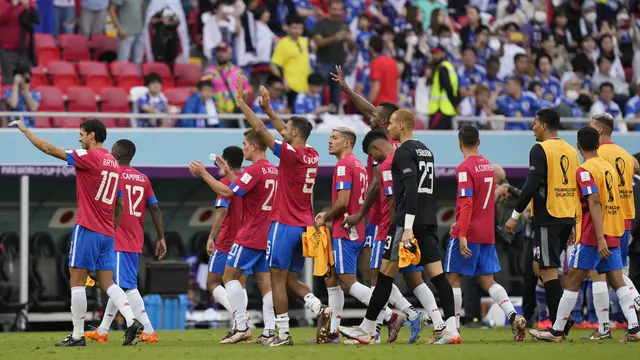 Kosta Rika Tekuk Jepang di Piala Dunia 2022