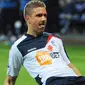 Bolton Wanderers' Croatian forward Ivan Klasnic celebrates after scoring the third goal during the English Premier League football match between Bolton and Stoke City at The Reebok stadium, in Bolton, on November 6, 2011. AFP PHOTO/ANDREW YATES.