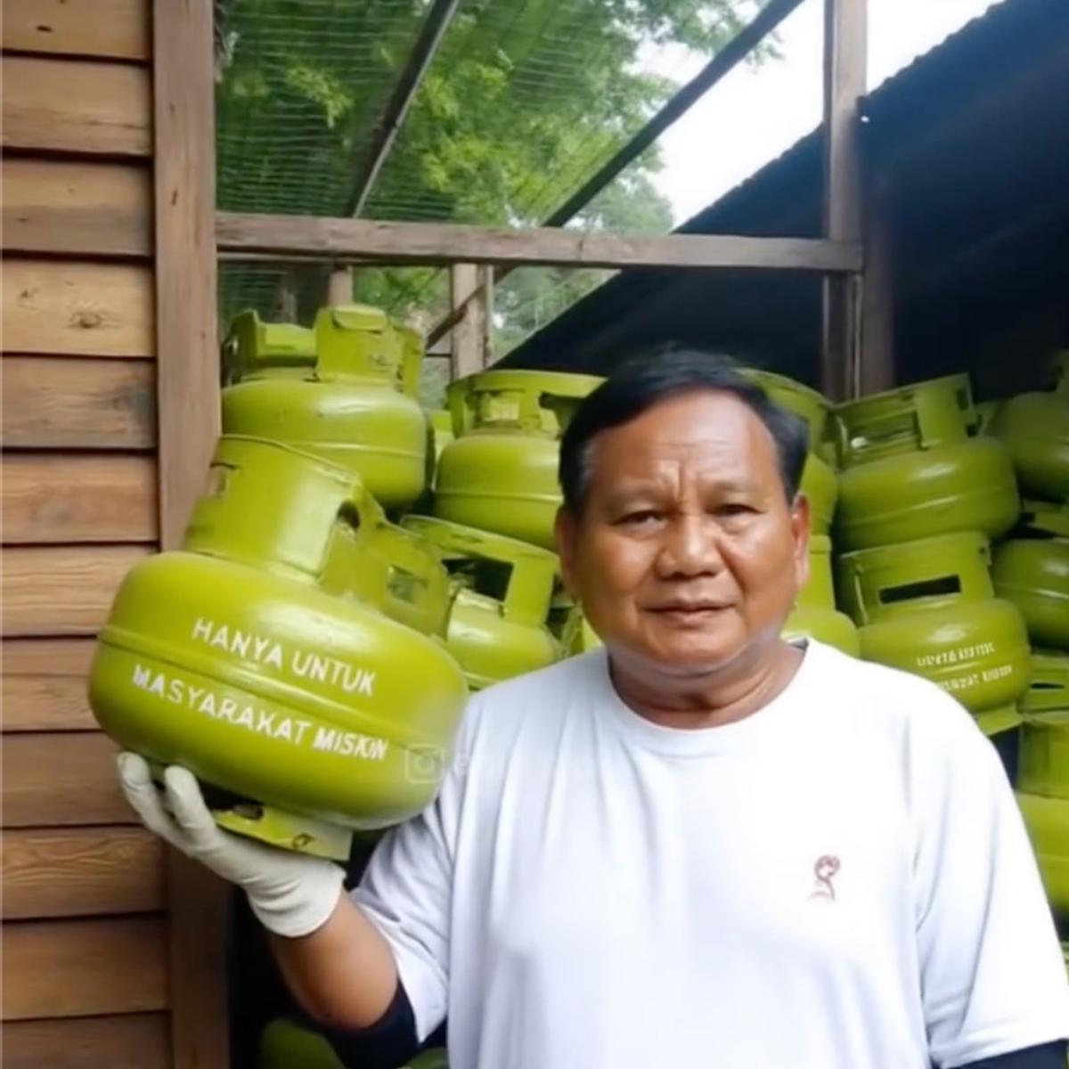 Ini Penampakan jika Para Mantan Presiden Indonesia Jadi Pedagang Gas 3Kg Versi AI