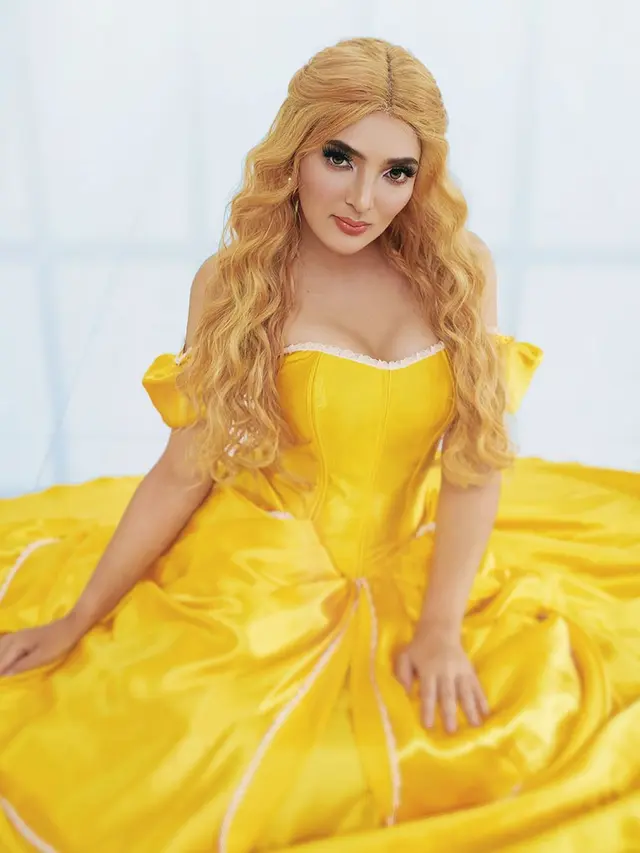 Penampilan Ashanty Berdandan ala Princess Disney (sumber: instagram/ashanty_ash)