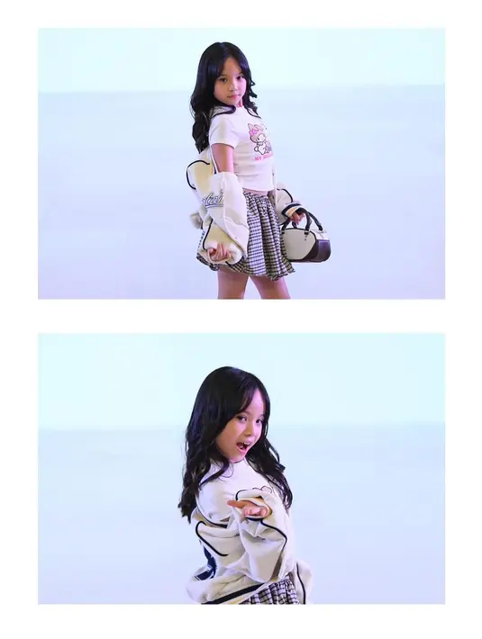 Bak model profesional, Gempi menunjukkan beberapa pose centil yang terlihat menggemaskan [@inigempiii]