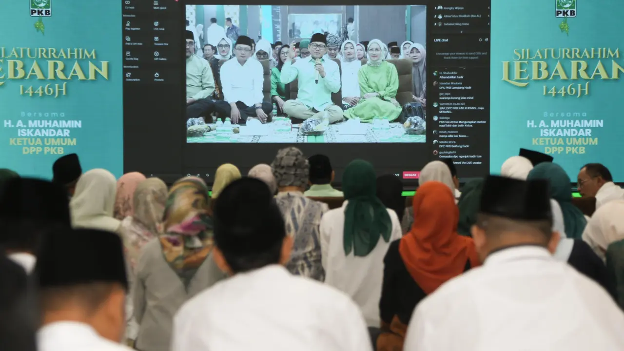 Ketua Umum DPP PKB, Abdul Muhaimin Iskandar menggelar Silaturahim Lebaran 1446 Hijriah dengan jajaran Dewan Pengurus Pusat Partai Kebangkitan Bangsa (DPP PKB).