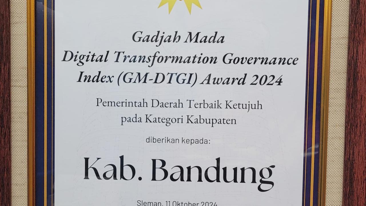 Pemkab Bandung Raih Penghargaan Pemerintah Daerah Terbaik