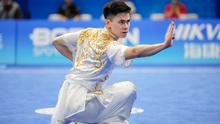 Sampai Minggu (24/9/2023) siang, kontingen Indonesia telah sukses menyabet total empat medali. Perinciannya, Indonesia meraih satu medali perak dari wushu melalui Edgar Xavier Marvelo dan tiga perunggu dari cabang dayung. (AP Photo/Vincent Thian)