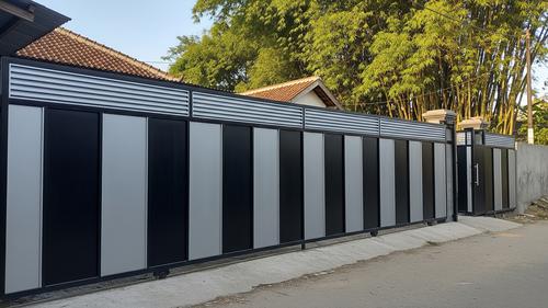 Inspirasi Pagar Estetik yang Efektif Mencegah Ular Masuk Halaman Model Pagar Plat Besi Rapat