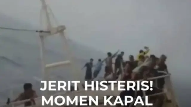 JERIT HISTERIS! MOMEN  KAPAL NELAYAN MIRING DITABRAK KAPAL TANKER