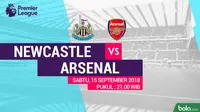 Premier League 2018-2019 Newcastle United Vs Arsenal (Bola.com/Adreanus Titus)
