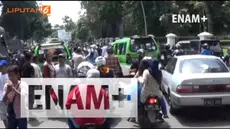 Unjuk rasa sopir angkot menolak Sistem Satu Arah (SSA) di Kota Bogor nyaris berujung ricuh. Para sopir merazia sopir angkot lain yang tidak ikut unjuk rasa.