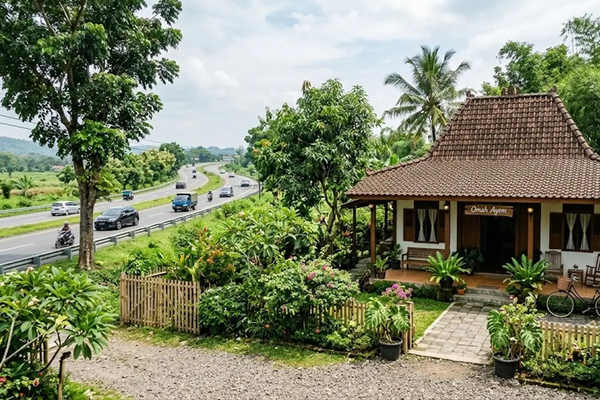 Rumah Dekat Jalan Besar