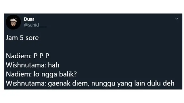Obrolan Imajinasi Whisnutama dan Nadiem Saat di Kantor Ini Bikin Cengar-Cengir
