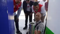 Pertamina Patra Niaga dan  Komisi XII DPR  melakukan pengecekan CCTV, pengukuran bejana ukur, check QQ (Quality & Quantity), di SPBU COCO 71.951.03 Kota Manado pada Jumat (29/8/2025).