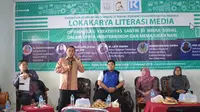Lokakarya literasi media di Pesantren Baitlitul Hidayah (Liputan6.com/Pool/Komunikonten)