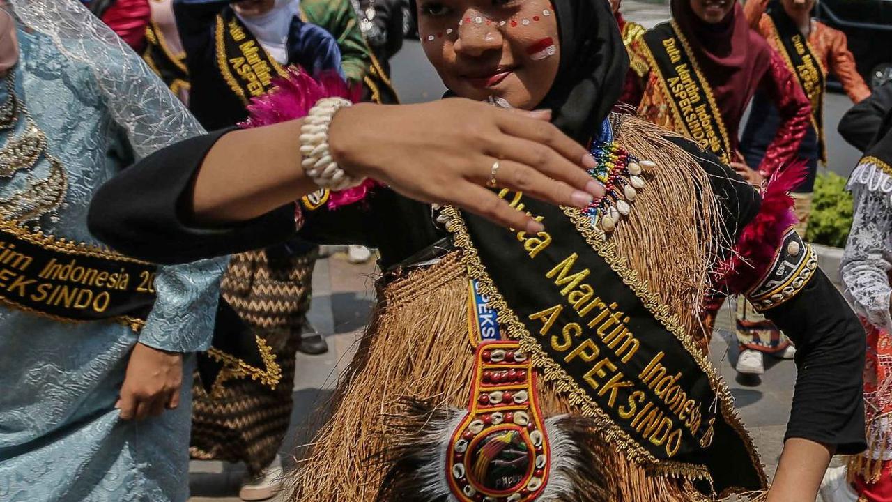 Tarian ini dalam rangka membangun literasi maritim Indonesia sekaligus memeriahkan HUT RI ke-78.