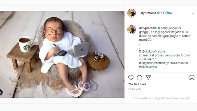 Putra Andhika Pratama dan Ussy Sulistiawaty