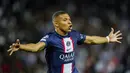 Paris Saint-Germain (PSG) sukses menjinakkan Juventus 2-1 pada matchday pertama Liga Champions 2022/2023 di Parc des Princes, Rabu (7/9/2022). (AP/Thibault Camus)